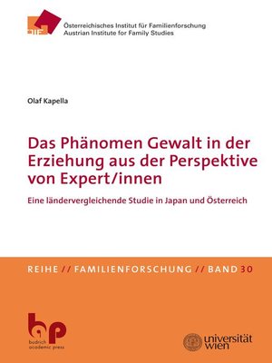 cover image of Das Phänomen Gewalt in der Erziehung aus der Perspektive von Expert/innen